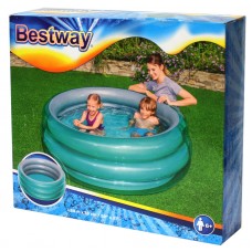 Big Metallic 3-Ring Pool (59" x H21"/1.50m x H53cm)