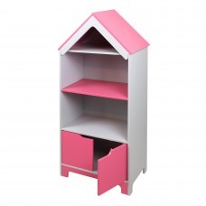 PRETTY IN PINK DOLLHOUSE BOOKSHELF