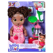 BABY ALIVE BUBBLY TEA PARTY BLACK HAIR BERRY BOO PLAYSET