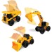 MIGHTY TUFF CREW Friction Powered Large Vehicle Lights and Sounds 3 Pack