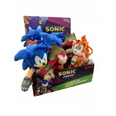 Sonic  5" Plush Backpack clip-on Asst in PDQ