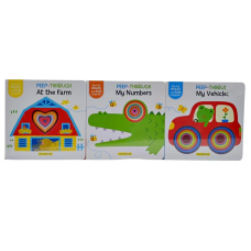 Peep-Through - At the Farm, Numbers & Vehicles - Book Bundle (Pre-Priced $19.99)
