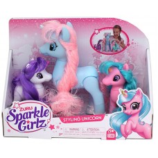 SPARKLE GIRLZ -  Styling Unicorn Family Set Of 3