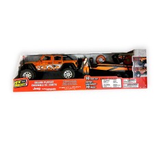 Free Wheeling Heavy Metal Deluxe Set - 4-Door Jeep, Centurion Boat 1/16